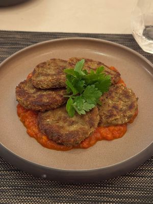 Vegan Lentil & oatmeal meatballs at D Maris Kitchen in Marmaris