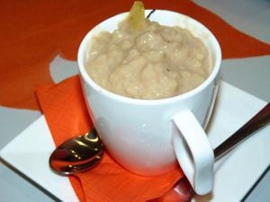 Rice pudding at El Plato Reberde in Zaragoza