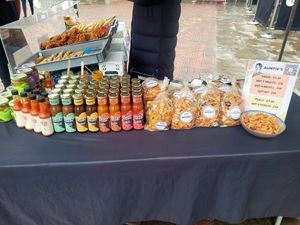 Auntie's Condiments & Crisps Selection @ Chester Vegan Market Oct 2025. at Auntie's in England