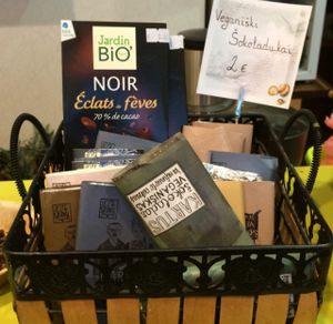 handmade vegan choco at Pupa Raw in Kaunas