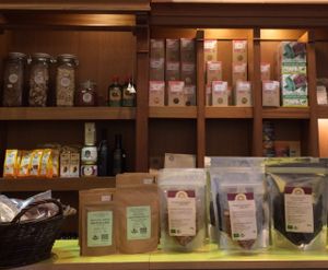 variety of local stuff at Pupa Raw in Kaunas