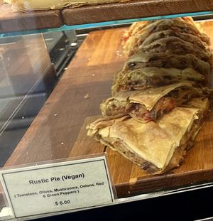 Vegan Greek Pie  at Athena Gourmet Market in New York