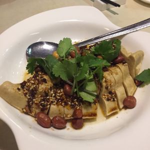 Sichuen spicy mock chicken at Green Veggie - Sheung Wan in Hong Kong Island