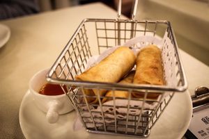 spring rolls at Green Veggie - Sheung Wan in Hong Kong Island