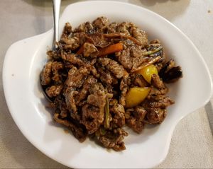 Stir-fried mushrooms with vinegar at Green Veggie - Sheung Wan in Hong Kong Island