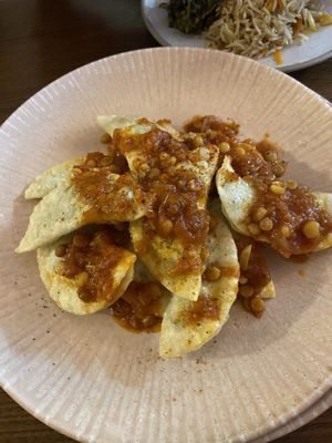 Fried dumplings   at Parwana Afghan Kitchen in Torrensville