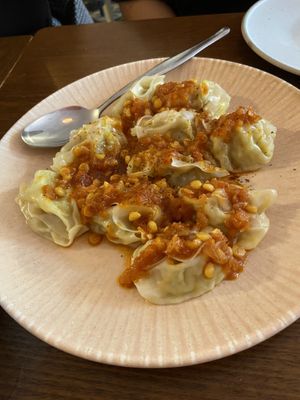 Steamed dumplings  at Parwana Afghan Kitchen in Torrensville