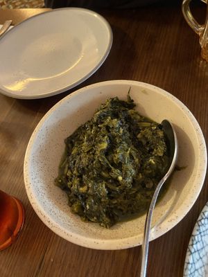 Spinach curry  at Parwana Afghan Kitchen in Torrensville