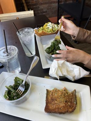 Kale & quinoa salad at The Vegetable Hunter Cafe and Boutique Brewery in Harrisburg