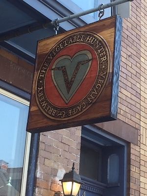 Plaque at The Vegetable Hunter Cafe and Boutique Brewery in Harrisburg