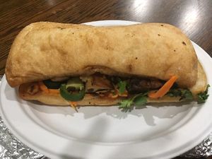 Bahn Mi Sandwich at The Vegetable Hunter Cafe and Boutique Brewery in Harrisburg