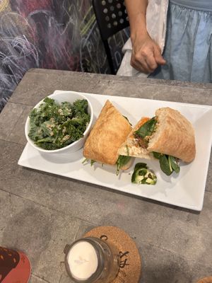Banh mi  at The Vegetable Hunter Cafe and Boutique Brewery in Harrisburg