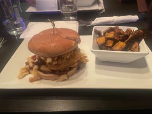 Bbq chicken Mac sandwich   at The Vegetable Hunter Cafe and Boutique Brewery in Harrisburg