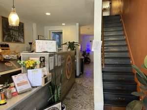 Seating  at The Vegetable Hunter Cafe and Boutique Brewery in Harrisburg