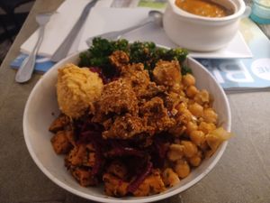 Super food bowl at The Vegetable Hunter Cafe and Boutique Brewery in Harrisburg