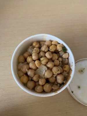 Chickpea salad. I want a vat of this.   at The Vegetable Hunter Cafe and Boutique Brewery in Harrisburg