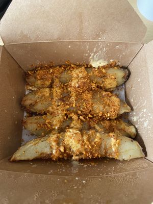 Peruvian potatoes   at The Vegetable Hunter Cafe and Boutique Brewery in Harrisburg