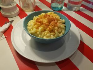 mac n cheeze at The Vegetable Hunter Cafe and Boutique Brewery in Harrisburg