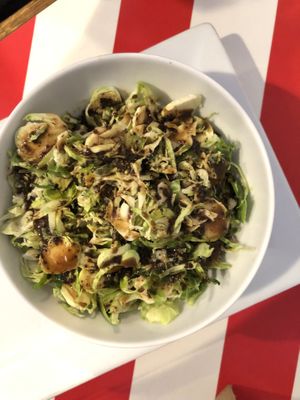 Brussels sprouts salad at The Vegetable Hunter Cafe and Boutique Brewery in Harrisburg