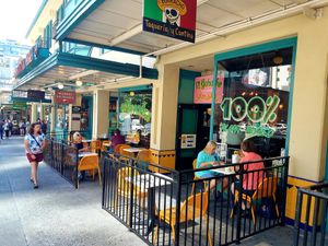 Indoor and outdoor seating options at El Borracho - Pike Place Market in Seattle