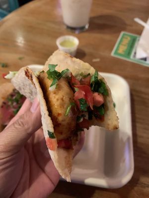 Shrymp taco at El Borracho - Pike Place Market in Seattle
