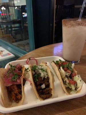 Tacos & horchata at El Borracho - Pike Place Market in Seattle