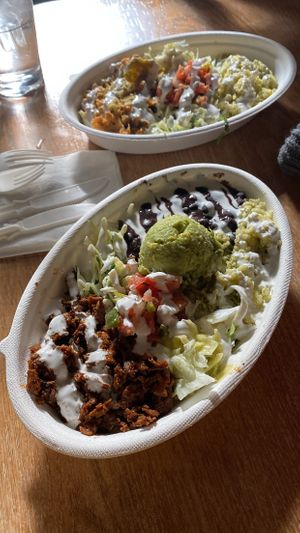 Seitan Bowl & Potato Bowl   at El Borracho - Pike Place Market in Seattle