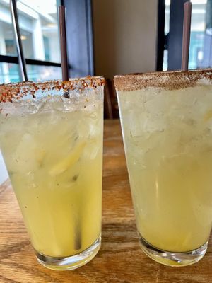 Pineapple Jalapeño and simply pineapple margarita   at El Borracho - Pike Place Market in Seattle