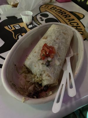 Impossible burrito  at El Borracho - Pike Place Market in Seattle