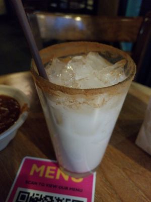 Best horchata ever. at El Borracho - Pike Place Market in Seattle
