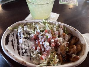 Shrimp bowl   at El Borracho - Pike Place Market in Seattle
