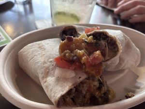 Shrimp burrito  at El Borracho - Pike Place Market in Seattle