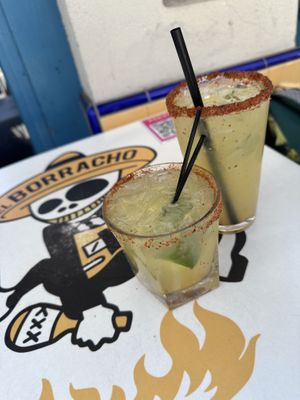 Pineapple jalapeño margaritas   at El Borracho - Pike Place Market in Seattle