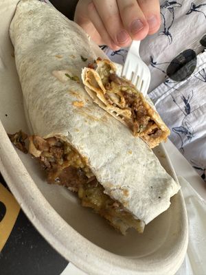 seitan barbacoa burrito ($15 i think)  at El Borracho - Pike Place Market in Seattle
