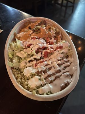 Chipotle potato bowl  at El Borracho - Pike Place Market in Seattle
