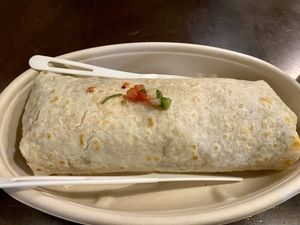 Impossible burrito  at El Borracho - Pike Place Market in Seattle