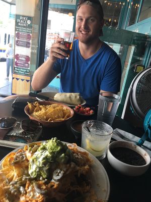 Vegan nachos!  at El Borracho - Pike Place Market in Seattle