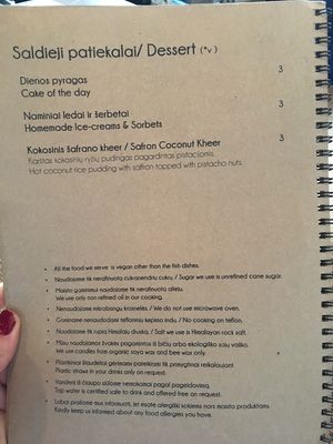 very healthy and eco friendly restaurant  at Moksha in Kaunas