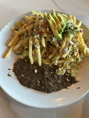 VCC - elotero fries - so good!   at Birdies Social Club in West Sacramento