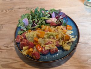 Rote-Bete-Gnocci at Distelschänke in Thüringen