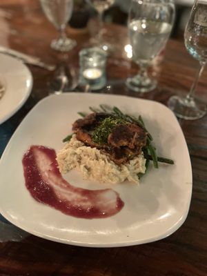 Lion’s mane steak 💚 #Veganuary at Sanctuary Bistro in Charlotte