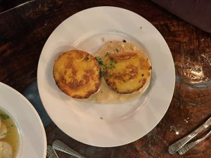 Tofu and dumplings💚 #Veganuary at Sanctuary Bistro in Charlotte