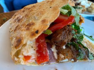 Oyster Mushroom Po-Boy- Dilla at Sanctuary Bistro in Charlotte