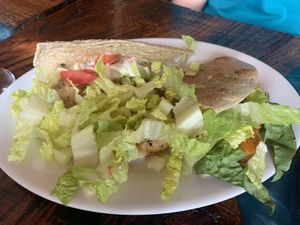 Spicy Buffalo-Dilla  at Sanctuary Bistro in Charlotte