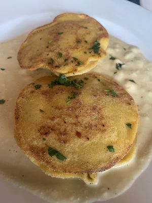 Butternut Squash Fried Ravioli   at Sanctuary Bistro in Charlotte