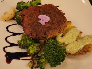 Black Bean and Pumpkin Steak at Sanctuary Bistro in Charlotte