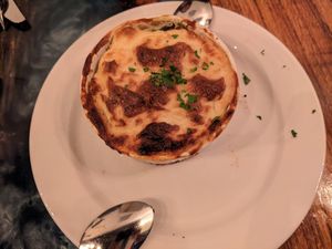 Broccoli souffle was the best I have ever had. Light, airy and tasty! at Sanctuary Bistro in Charlotte