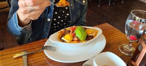 Black bean chiliquiles at Sanctuary Bistro in Charlotte