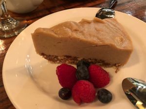 Seasonal Cheesecake- Salted Caramel  at Sanctuary Bistro in Charlotte