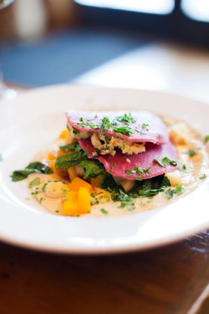 Lasagna at Sanctuary Bistro in Charlotte